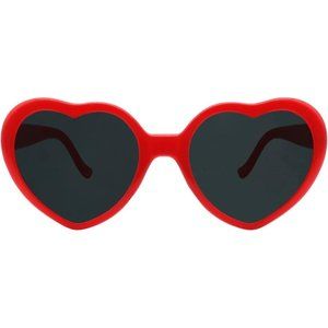 Cute Heart Glasses for Party Shopping Retro Heart Shaped Sunglasses Trendy UV400